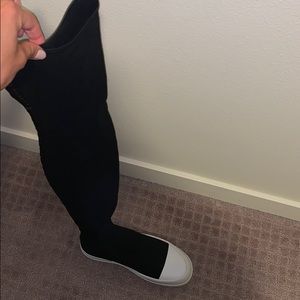 Rick Owens DRKSHDW stocking sneakers in black